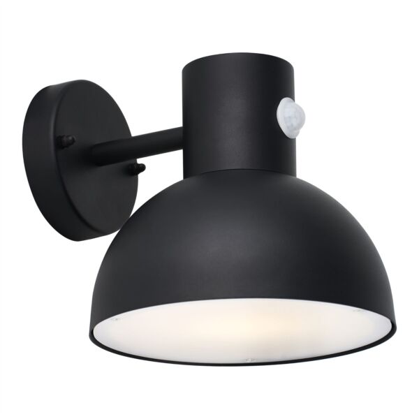 Arkle - Black Motion Sensor Outdoor Wall Light