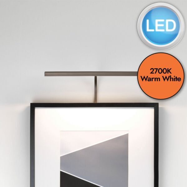 Astro Lighting - Mondrian 400 Frame Mounted - 1374032 - LED Bronze Picture Wall Light