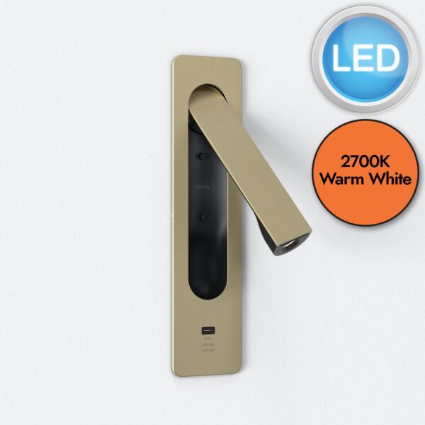 Astro Lighting - Keta - 1437039 - LED Gold Reading Wall Light