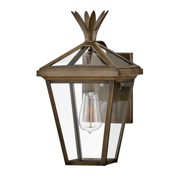 Hinkley Lighting - Palma - HK-PALMA-S-BU - Burnished Bronze Clear Glass IP44 Outdoor Wall Light