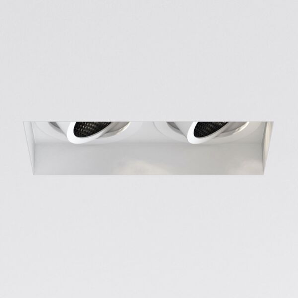 Astro Lighting - Trimless Square Twin Adjustable 1248022 - Matt White Downlight/Recessed