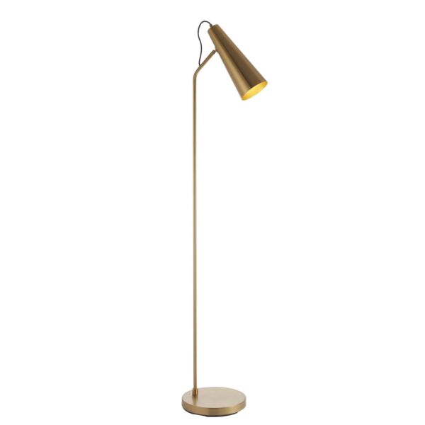 Endon Lighting - Karna - 107528 - Antique Brass Floor Reading Lamp