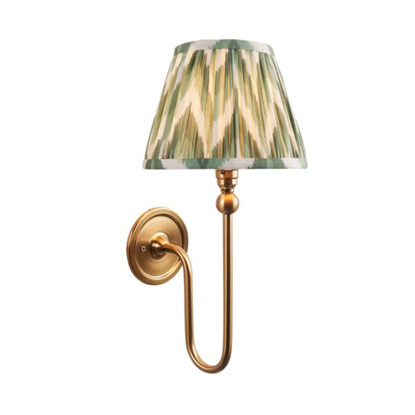 Endon Lighting - Santiago - 116826 - Aged Brass Green Wall Light