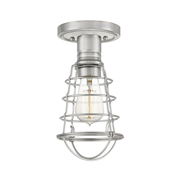 Quoizel Lighting - Mixon - QZ-MIXON-SF-BN - Brushed Nickel Flush Ceiling Light