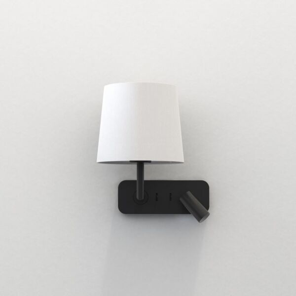 Astro Lighting - Side by Side - 1406002 & 5018035 - Black White Reading Wall Light