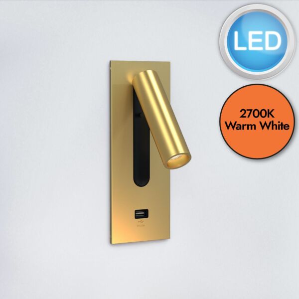 Astro Lighting - Fuse - 1215103 - LED Gold Reading Wall Light