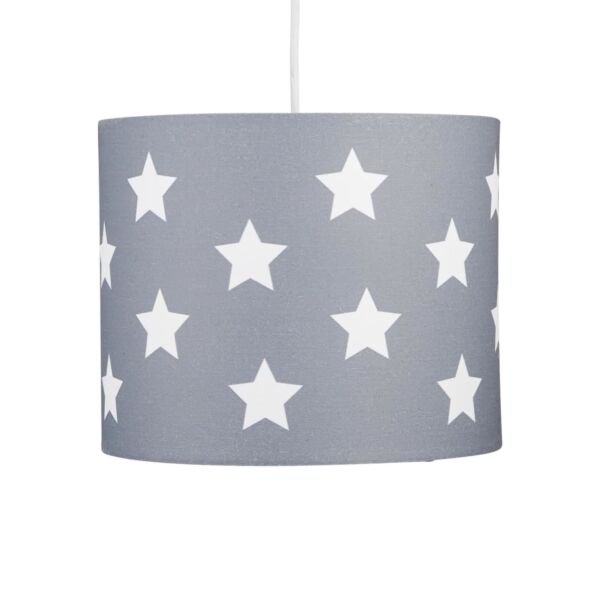 Grey with White Stars 25cm Light Shade