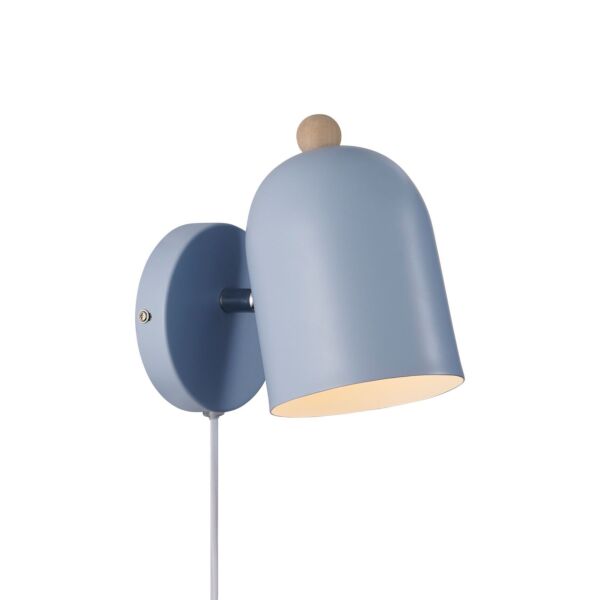 Nordlux - Gaston - 2412671006 - Blue Wood Plug In Spotlight