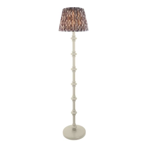 Endon Lighting - Carnaby & Ikat 35cm - 115484 - White Grey Floor Lamp