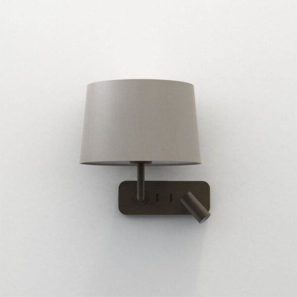 Astro Lighting - Side by Side - 1406004 & 5035005 - Bronze Putty Reading Wall Light