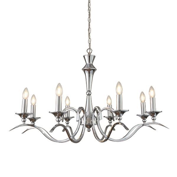 Endon Lighting - Kora - KORA-8CH - Chrome 8 Light Chandelier