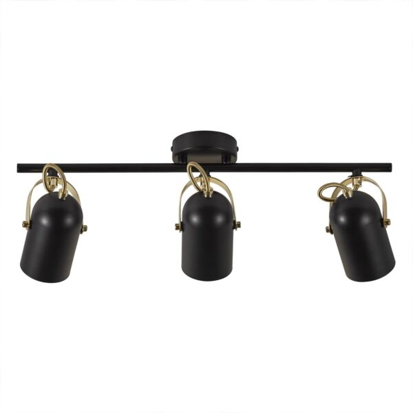 Nordlux - Lotus - 50120103 - Black Brass 3 Light Ceiling Spotlight