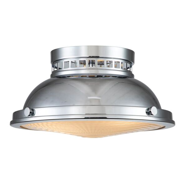 Hinkley Lighting - Amelia - HK-AMELIA-F-M-CM - Chrome Opal Glass 2 Light Flush Ceiling Light