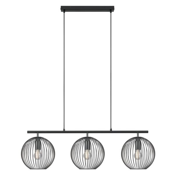 Nordlux - Beroni - 2213293003 - Black 3 Light Bar Ceiling Pendant Light