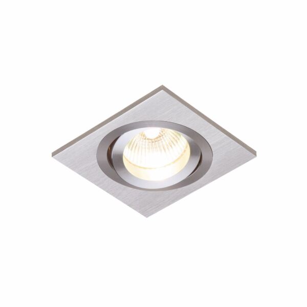 Saxby Lighting - Tetra - 52403 - Brushed Aluminium Recessed Ceiling Downlight