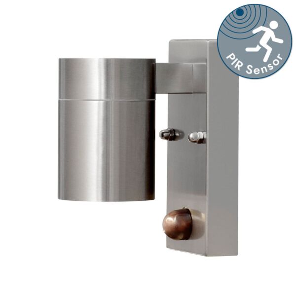 Konstsmide - Modena - 7541-000 - Stainless Steel IP44 Outdoor Sensor Wall Light