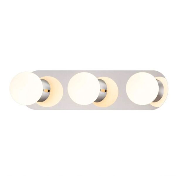Iris - Chrome with Opal Glass Bathroom LED Wall light