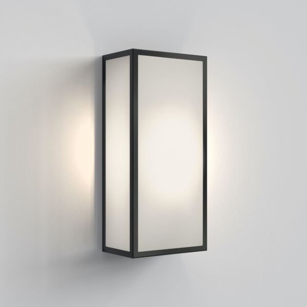 Astro Lighting - Messina 160 Frosted II 1183030 - IP44 Textured Black Wall Light