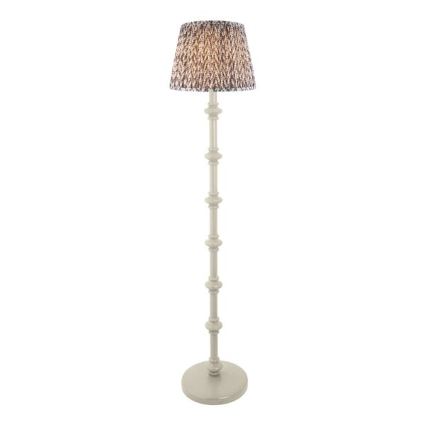 Endon Lighting - Carnaby & Leaf 35cm - 115475 - White Grey Floor Lamp