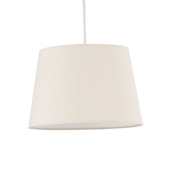 Natural Cotton 23cm Tapered Cylinder Pendant or Lamp Shade