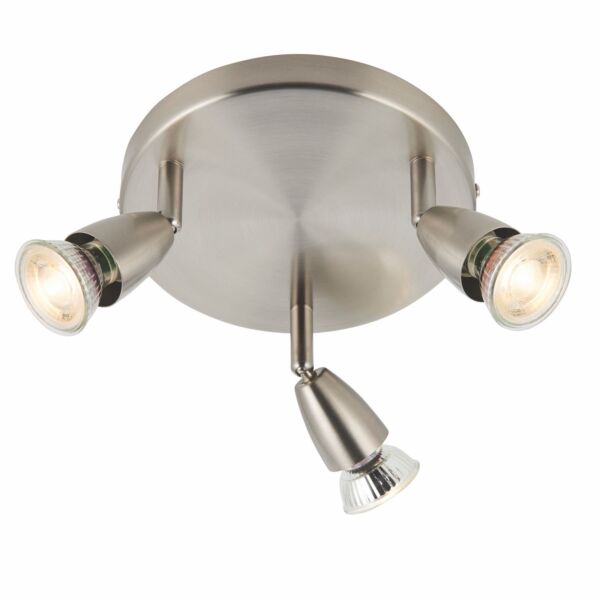 Saxby Lighting - Amalfi - G2523413 - Satin Nickel 3 Light Ceiling Spotlight