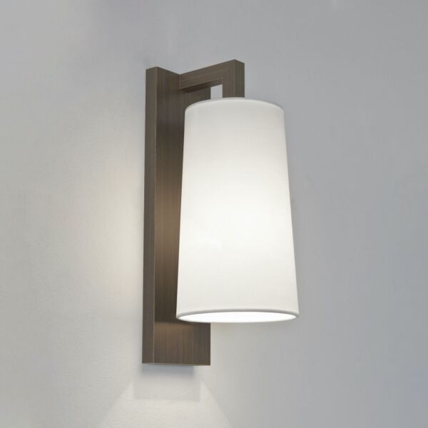 Astro Lighting - Lago - 1297007 & 5018001 - Bronze White IP44 Bathroom Wall Light