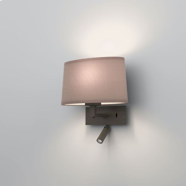 Astro Lighting - Park Lane Reader LED 1080051 & 5034003 - Bronze Reading Light with Oyster Shade