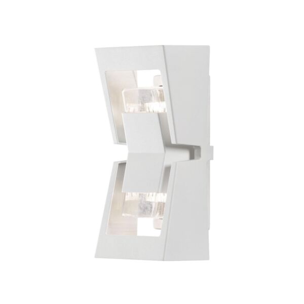 Konstsmide - Potenza - 7955-250 - White 2 Light IP54 Outdoor Wall Washer Light