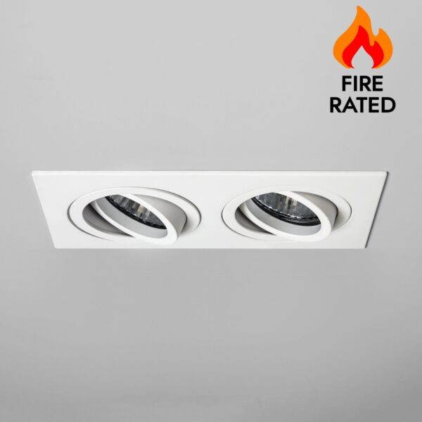 Astro Lighting - Taro Twin Fire-Rated 1240032 - Fire Rated Matt White Downlight/Recessed Spot Light