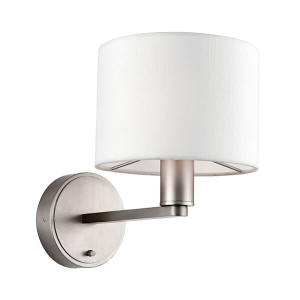 Endon Lighting - Daley - 61608 - Nickel Vintage White Wall Light