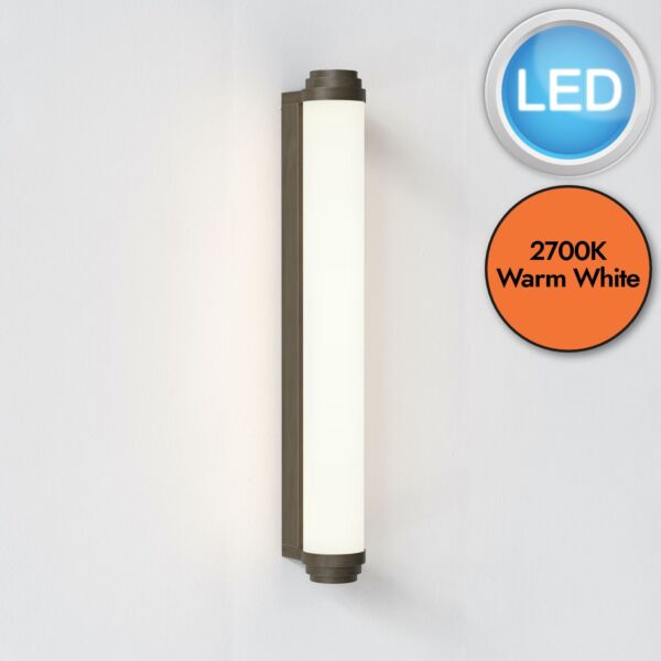 Astro Lighting Professional - Burlington - 1477005 - LED Bronze Opal IP44 Bathroom Strip Wall Light