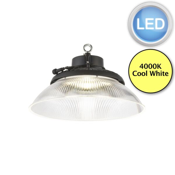 Saxby Lighting - Helios - 106733 & 106740 - LED Black Clear IP66 Ceiling Pendant Light