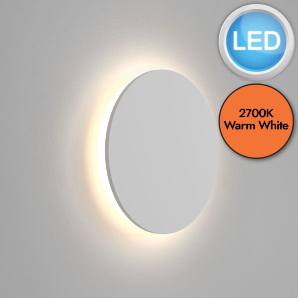 Astro Lighting - Eclipse Round 350 LED 2700K 1333025 - Plaster Wall Light