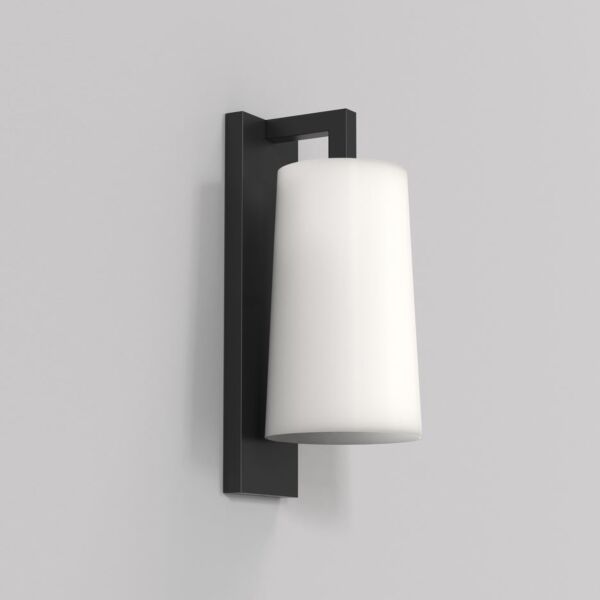 Astro Lighting - Lago - 5019001 & 1297009 - Black White Glass IP44 Bathroom Wall Light