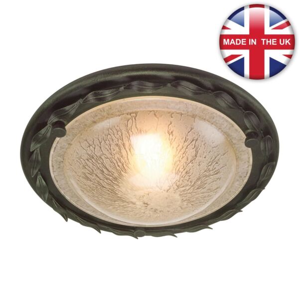 Elstead - Olivia OV-F-BLK-GOLD Flush Light