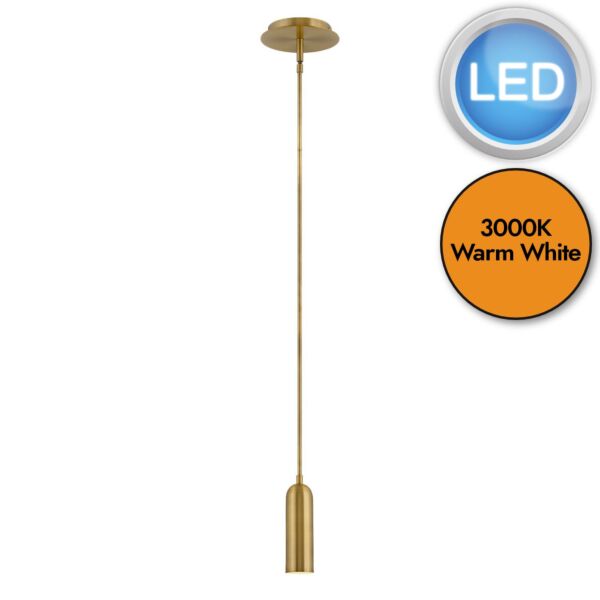 Hinkley Lighting - Dax - HK-DAX-MP-HB - LED Heritage Brass Ceiling Pendant Light