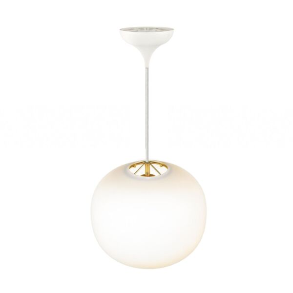 Nordlux - Navone - 2220433001 - White Brushed Brass Opal Glass Ceiling Pendant Light