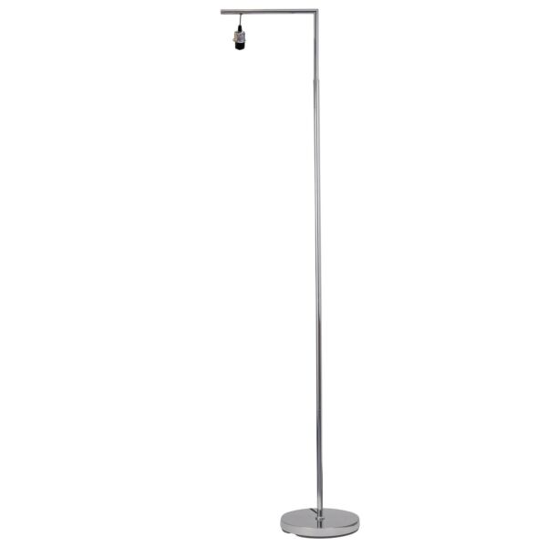 Chrome Angled Floor Lamp Base Only