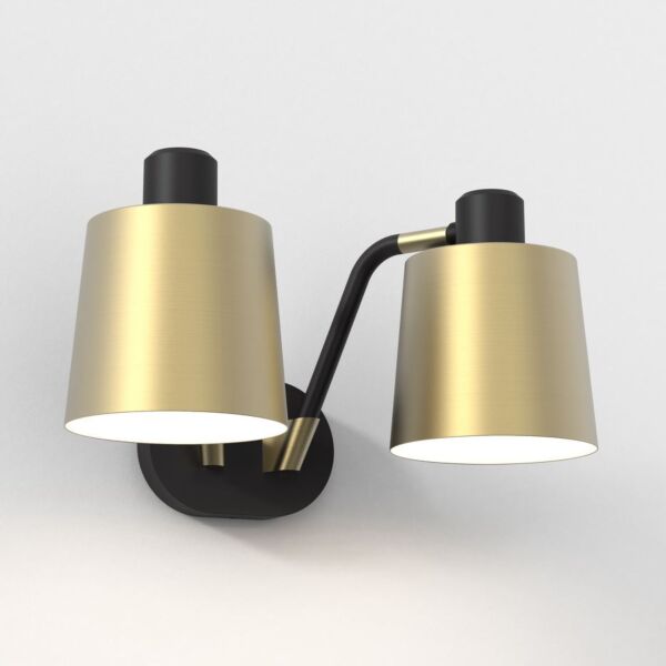 Astro Lighting - Edward - 1441002 & 5013026 - Black Gold 2 Light Reading Wall Light