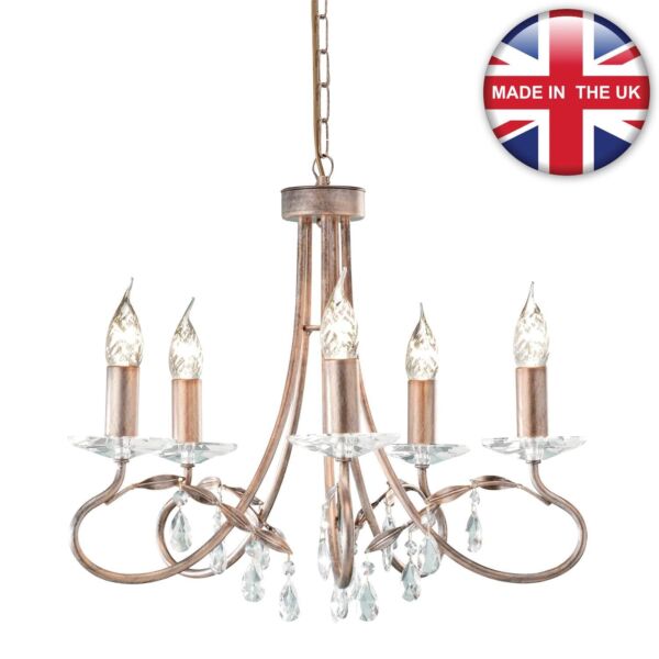 Elstead - Christina CRT5-SILVER-GOLD Chandelier