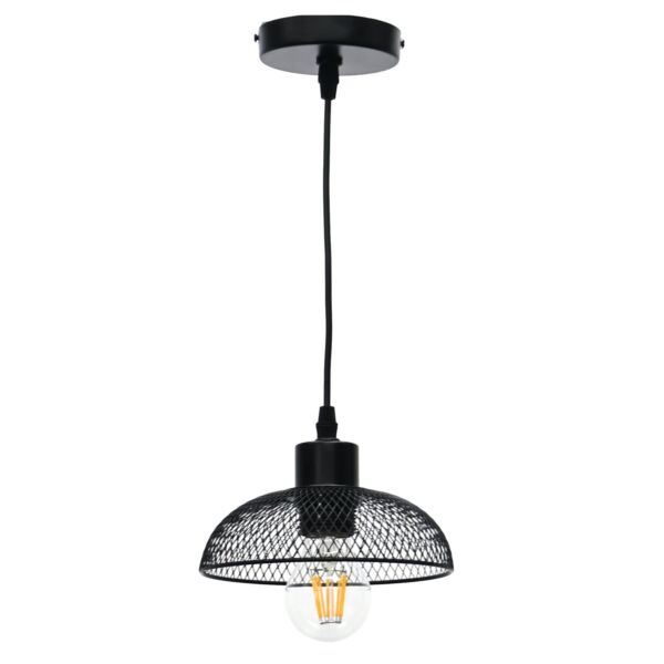 Cassidy - Small Black Mesh Ceiling Pendant Light