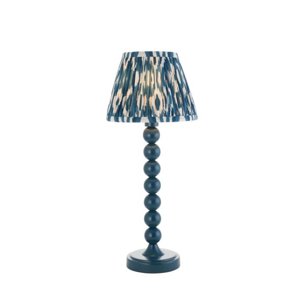 Endon Lighting - Higgledy & Ikat 20cm - 116273 - Blue Table Lamp With Shade