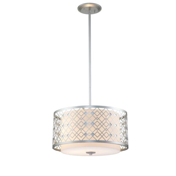 Elstead Lighting - Ziggy - ZIGGY-2P-M-LS - Silver 2 Light Ceiling Pendant Light