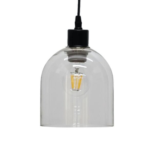 Belten - Clear Glass Cloche Easy Fit Pendant Shade