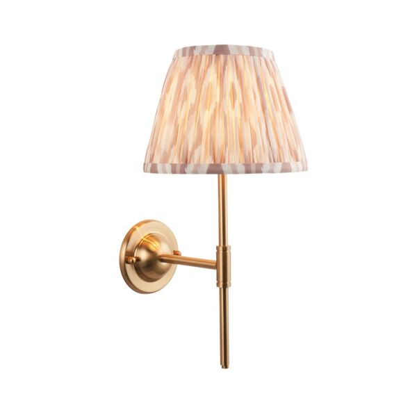 Endon Lighting - Dome T Bar & Ikat 20cm - 115980 - Aged Brass Neutral Wall Light