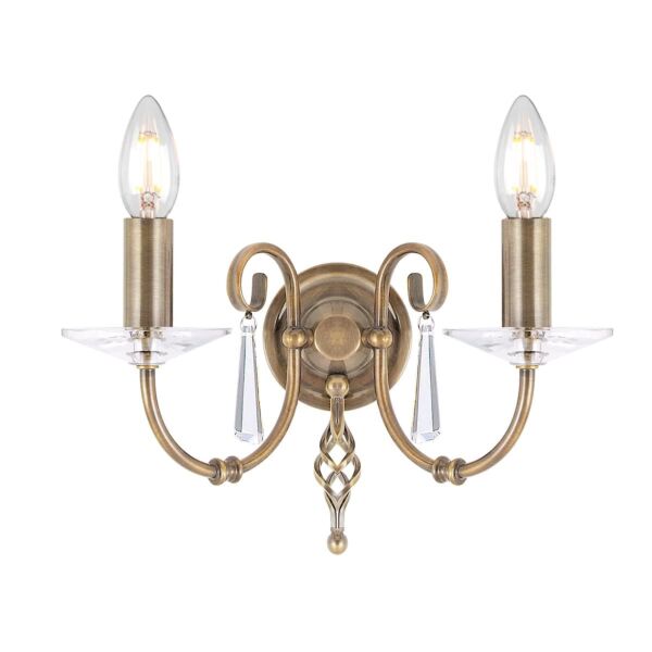 Elstead - Aegean AG2-AGED-BRASS Wall Light