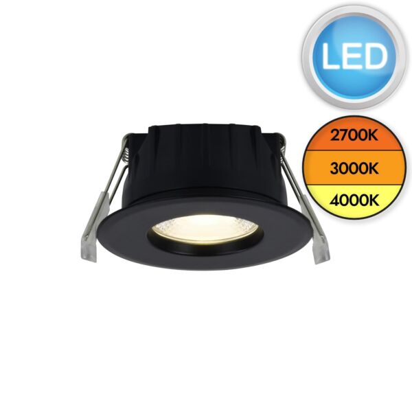 Nordlux - Rosalee - 2410200103 - LED Black IP65 Bathroom Recessed Ceiling Downlight