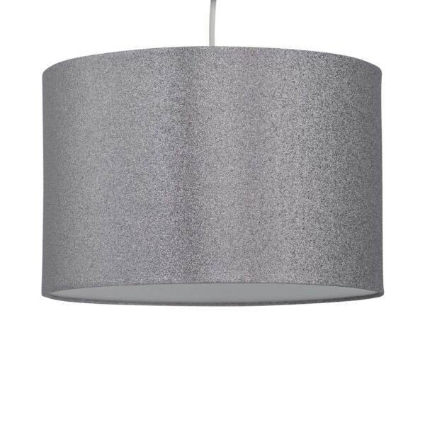 Silvery Grey Glitter 33cm Pendant Lightshade