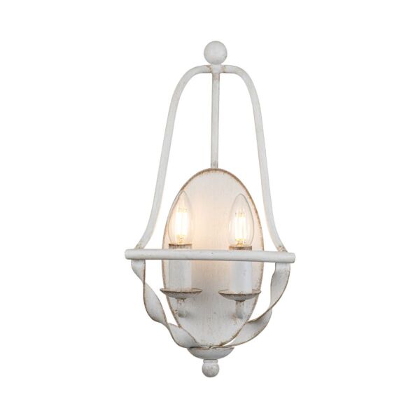 Quoizel Lighting - Bradbury - QZ-BRADBURY2-AWH - Antique White 2 Light Wall Light