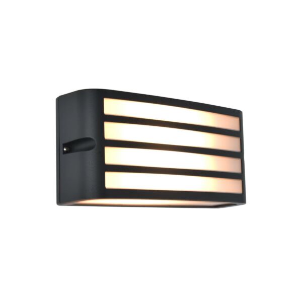 Lutec - Zebra - 5203501118 - Dark Grey Opal IP44 Solar Outdoor Wall Washer Light